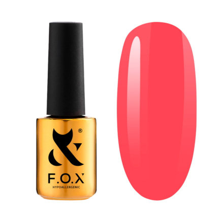 Гель-лак F.O.X Spectrum Gel Vinyl 142 Amour яркий розово-коралловый. 7 мл (2100994287239)