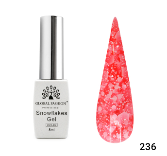Гель лак Snowflakes 8 мл, 236