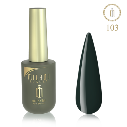 Гель лак MILANO LUXURY 10 мл № 103 (Темно-синяя полночь)