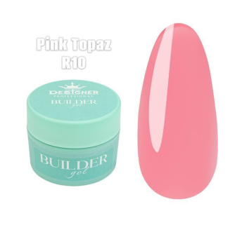Builder Gel 15 мл., Designer (Моделюючий гель) R10 Pink Topaz
