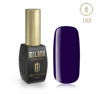 Гель лак MILANO 10ml № 188 (Колір затемнення)