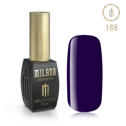 Гель лак MILANO 10ml № 188 (Колір затемнення)