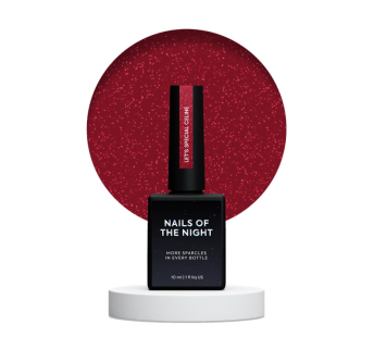 Гель-лак Nails Of The Night Lets Special Red Collection Celine темно-красный с шиммером светоотражающий 10 мл (4820620454009)