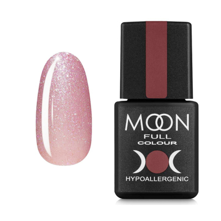 Гель-лак Moon Full Colour 308 приглушенный розовый с шиммером. 8 мл (5908254188688)