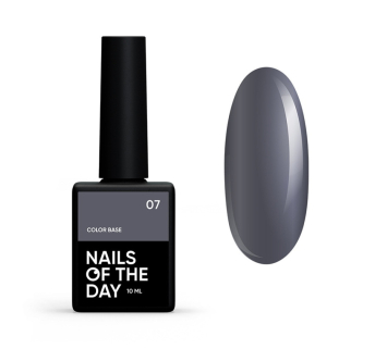 База цветная Nails Of The Day Color Base 07. серый. 10 мл (4825547640436)