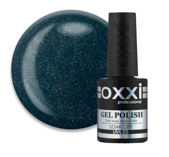Гель-лак Oxxi Professional 063 темно-бирюзовый с микроблеском. 10 мл (2000006199102)