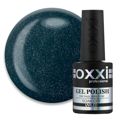 Гель-лак Oxxi Professional 063 темно-бірюзовий з мікроблиском, 10 мл (2000006199102)