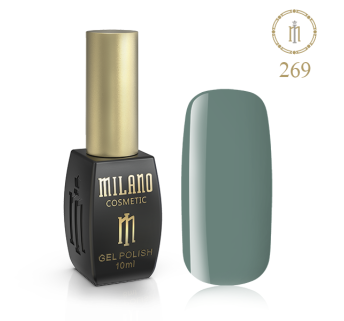 Гель лак MILANO 10ml № 269 (Зелено-серый)