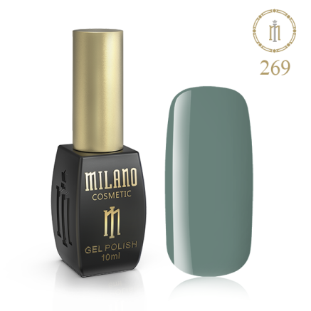 Гель лак MILANO 10ml № 269 (Зелено-серый)