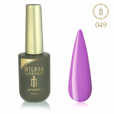 Гель лак MILANO LUXURY 10 мл № 049 (Светлый красно-пурпурный)