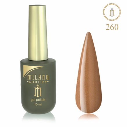 Гель лак MILANO LUXURY 10 мл № 260 (Бронзовая охра)