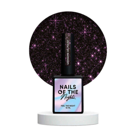 Гель-лак Nails Of The Night Grenadine. бордовий. світловідбиваючий. 10 мл (4822357600681)