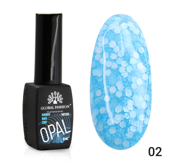 Каучуковая база Snow flakes Global Fashion 8 мл, 02