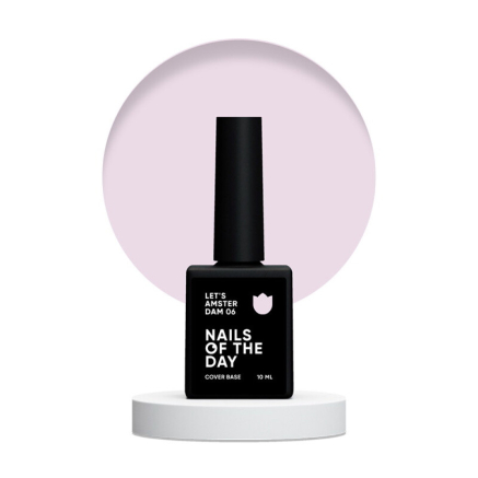 База камуфлирующая Nails Of The Day Cover Base Lets Amsterdam 06 молочно-розовый. 10 мл (4820551696608)