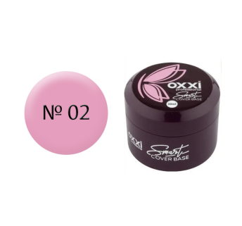 База камуфлирующая для гель-лака Oxxi Professional Smart Cover Base Coat 002 в баночке нежный розовый 30 мл (2100994211456)