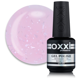 База кольорова Oxxi Professional Rafinad Base 015. рожева фея з пластівцями поталі і блискітками. 15 мл (2100994272211)