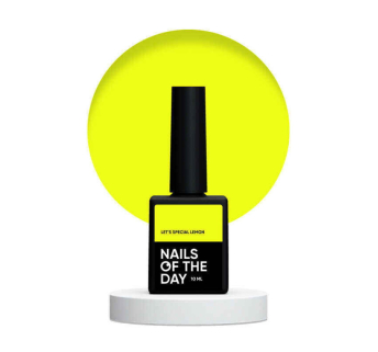 Гель-лак Nails Of The Day Lets Special Lemon особливий неоново-лимонний. 10 мл (4820414588606)