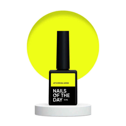 Гель-лак Nails Of The Day Lets Special Lemon особый неоново-лимонный. 10 мл (4820414588606)