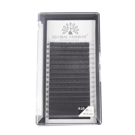 Набір стрічкових вій Global Fashion Premium Lashes мікс (8-15 мм) D 0.10