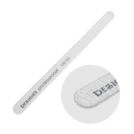 Двостороння пилка 'Крапля' (100/100 гріт.) - Nailfile Designer