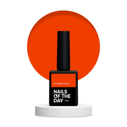 Гель-лак Nails Of The Day Lets Special Candy особый ярко-насыщенный коралловый. 10 мл (4820414488609)