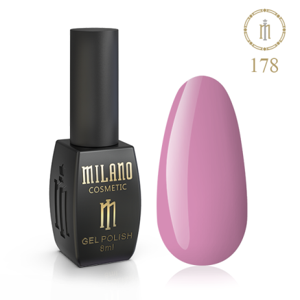 Гель лак MILANO 8 мл № 178 (Английский розовый)