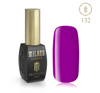 Гель лак MILANO 10ml № 132 (Темный маджента)