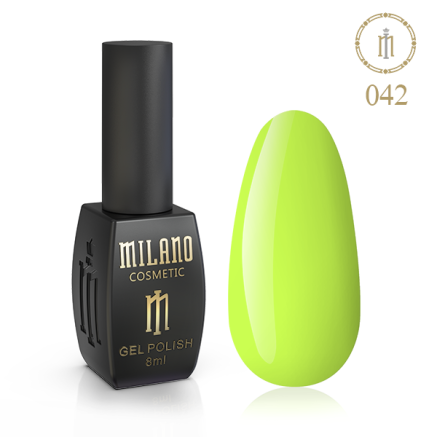 Гель лак MILANO 8 мл №042 (Лайм)