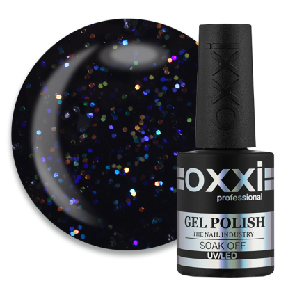 Топ для гель-лака без липкого слоя Oxxi Professional Shiny Top 02 с шиммером. 10 мл (2100994276035)