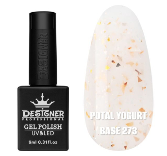 Кольорова база Potal yogurt base 273 Designer (9 мл.) - з кольоровою поталлю