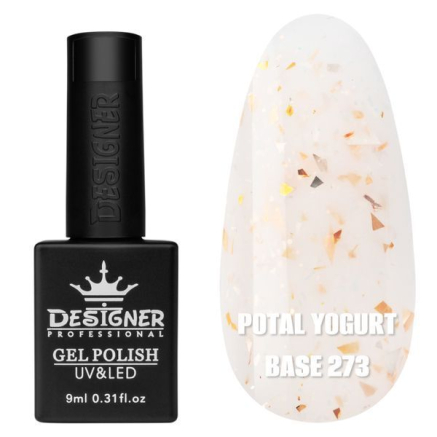 Кольорова база Potal yogurt base 273 Designer (9 мл.) - з кольоровою поталлю