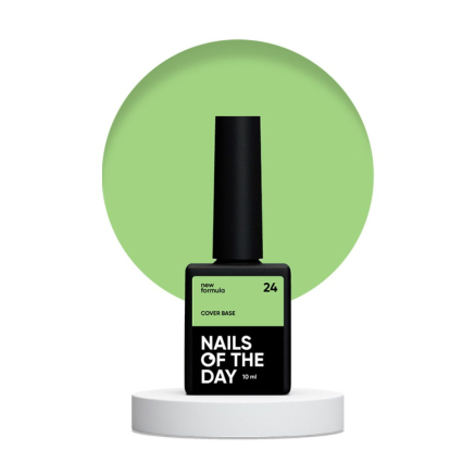 База камуфлирующая Nails Of The Day Cover Base New Formula 24 салатовый 10 мл (4823820500002)