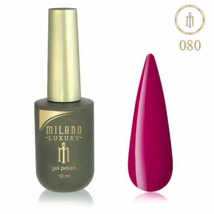 Гель лак MILANO LUXURY 10 мл № 080 (Малиновый щербет)