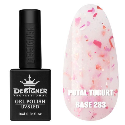 Кольорова база Potal yogurt base 283 Designer (9 мл.) - з кольоровою поталлю