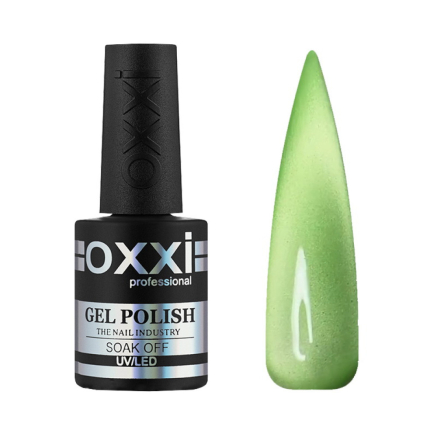 Гель-лак Oxxi Professional Summer Silk Cat 006 светло-зеленый с перламутром 10 мл (2100994317783)