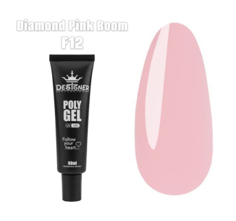 Полігель (60 мл.) Designer F12 Diamond Pink Boom