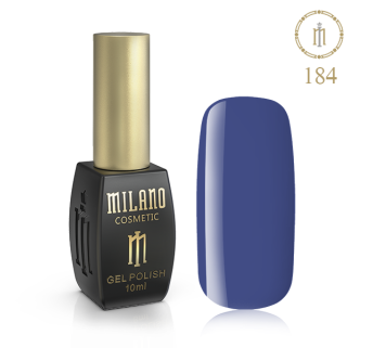 Гель лак MILANO 10ml № 184 (Сталевий синій)
