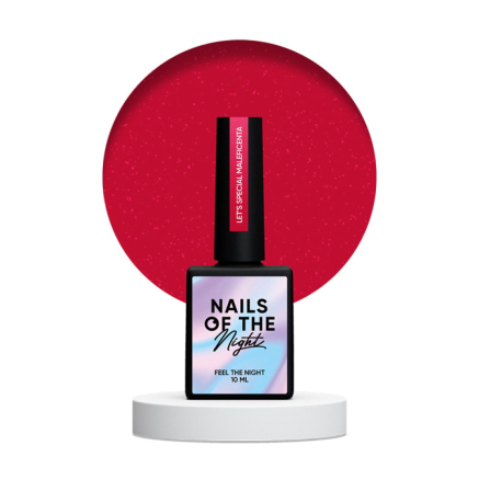 Гель-лак Nails Of The Night Lets Special Red Collection Maleficenta темно-красный светоотражающий. 10 мл (4829173401003)