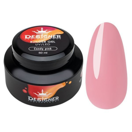 Strong Builder Gel 50 мл., Designer (Моделюючий гель), Candy Pink №4