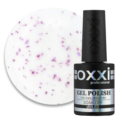 База камуфлююча Oxxi Professional Lovely Base 002. молочний з рожевою поталлю та шимером. 10 мл (2100994295791)