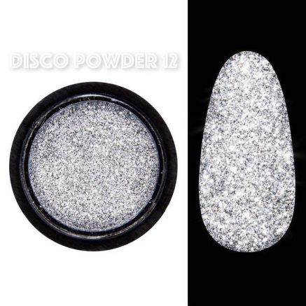 Disco powder №12 - Світловідбивна втирка Designer - Чорна