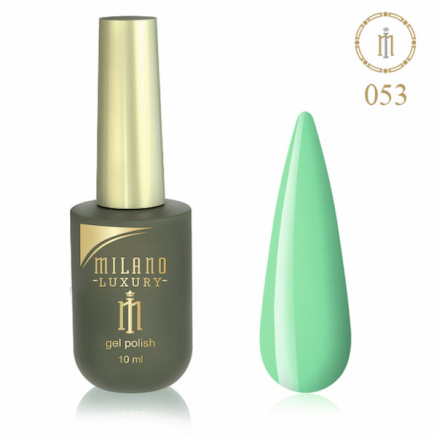 Гель лак MILANO LUXURY 10 мл № 053 (Зеленый цвет ясеня)