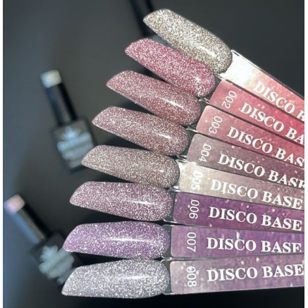 Світловідбивне базове покриття №4 (Рожево-персиковий), 9 мл. - Disco Color Base Designer