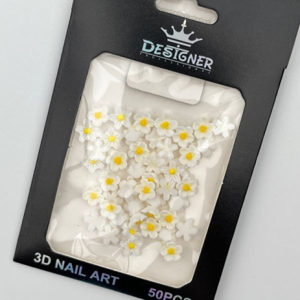 3D декор для об'ємного дизайну нігтів 'Ромашки' Designer - C9