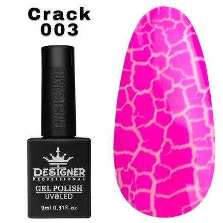 Гель лак Crack effect 003 Designer (9мл.) - з ефектом Кракелюра (утворює декоративні тріщини)