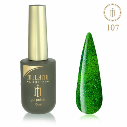 Гель лак MILANO LUXURY 10 мл №107 (Травневий зелений жук)