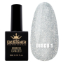 Світловідбивний гель-лак №1 (Світле срібло), 9 мл. - Disco gel polish Designer