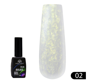 Кольоровий гель для нігтів Color Builder Gel 12 мл, 02