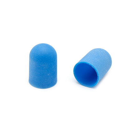Ковпачки абразиву для педикюру, 16*25 мм #180, blue 1 шт.