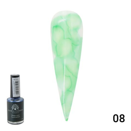 Акварельні краплі Water color від Global Fashion 10 мл green 08